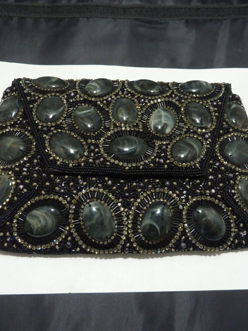 Stuart Weitzman Clutch Stone Studded Bay NEW